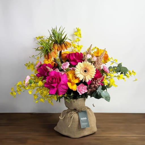 Energetic Sunset Bunch for Flower in Vas