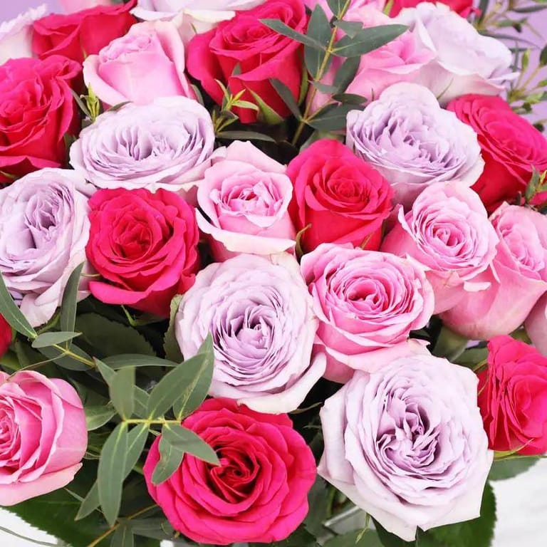 Candy 31 Roses in Vase - Image 2