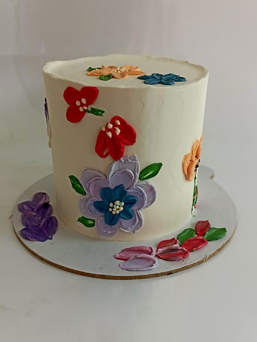 Color Pop Garden Cake