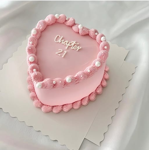 5-Inch Heart Bento Cake (Simple Design)