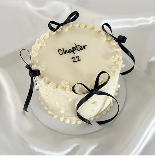 6-Inch Two-Layer Cake (with Ribbon & Pearls)