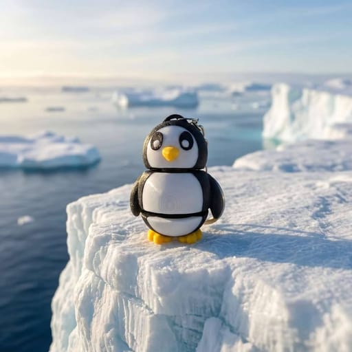 Penguinius Articulated Keychain