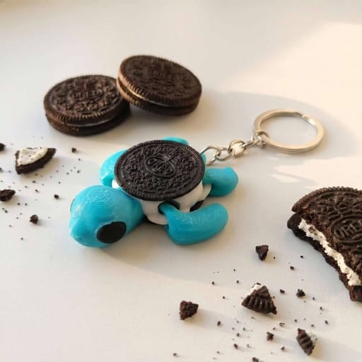 Oreo Turtle Articulated Keychain