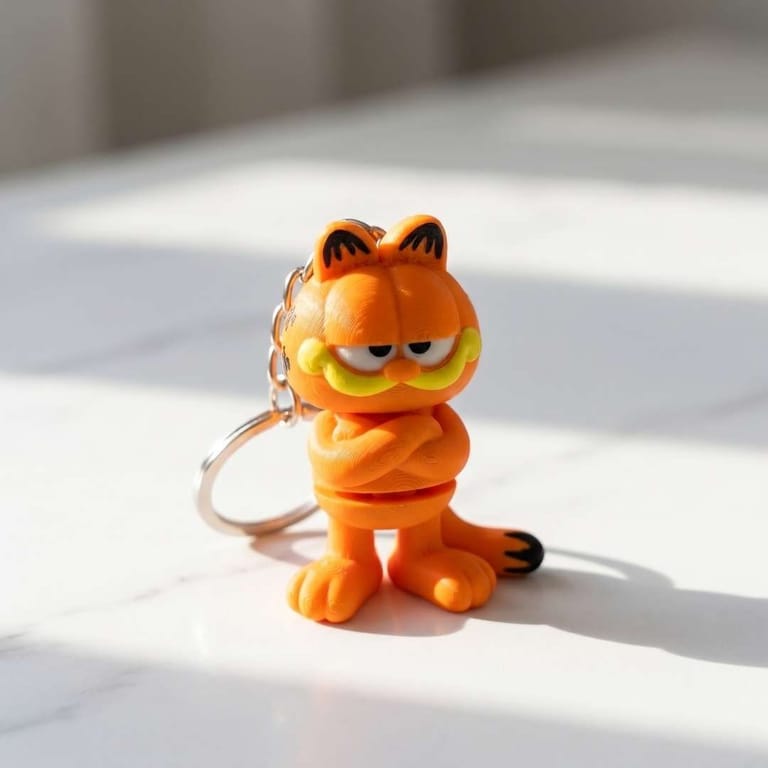 Garfield Cat Articulated Keychain - Image 3