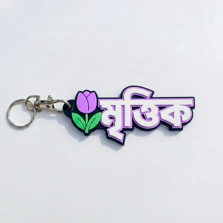 Tulip Custom Keychain