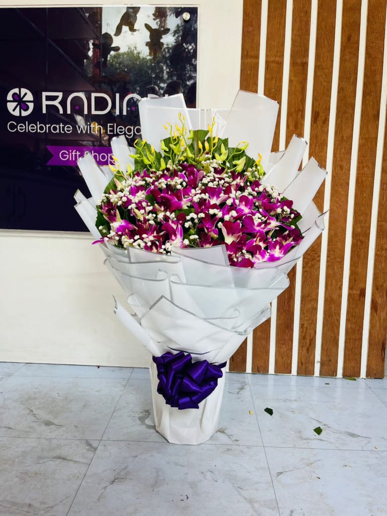 Premium Orchid Bouquet - Image 1
