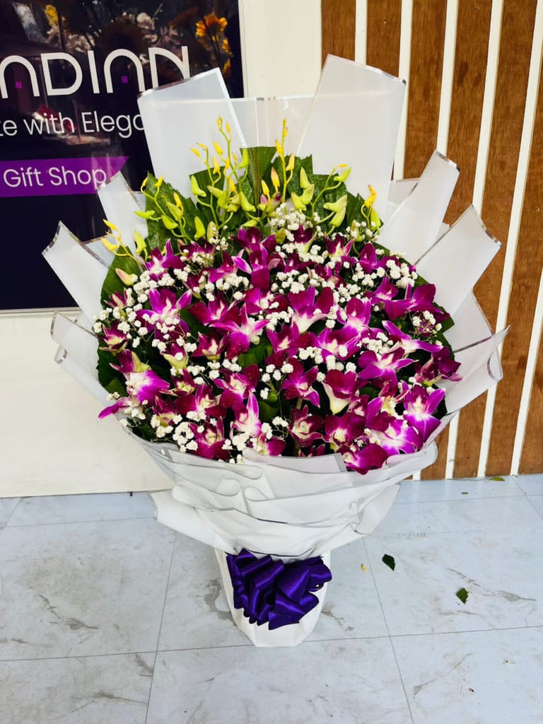 Premium Orchid Bouquet - Image 3