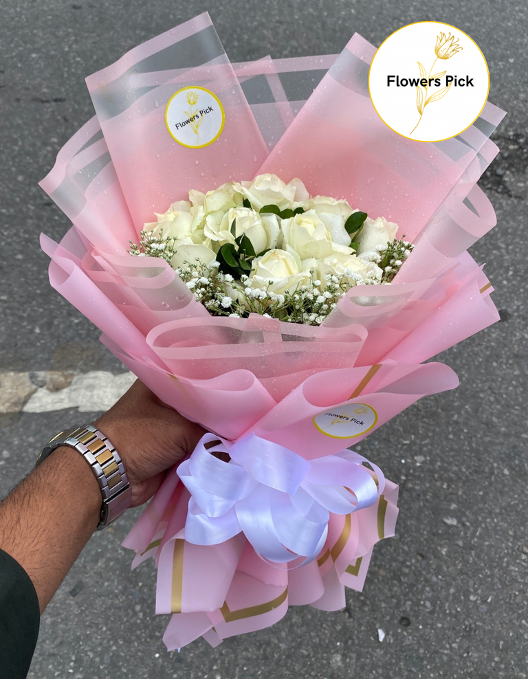 White Roses Bouquet - Image 2