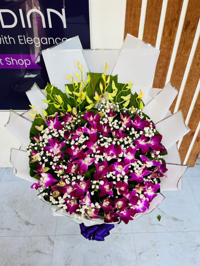 Premium Orchid Bouquet - Image 4