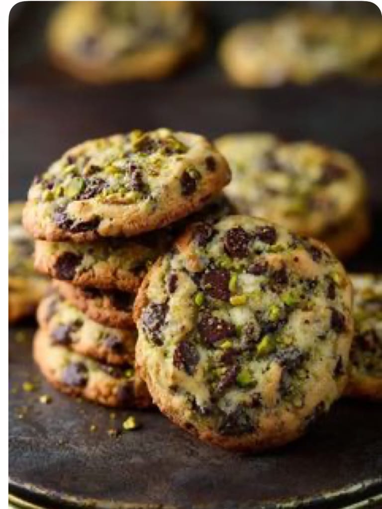 Choco Chip & Pistachio Cookies - Image 1