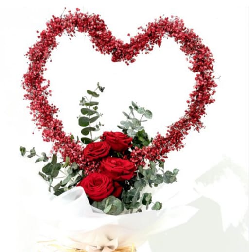 Red Heart Baby Breath For My Sweetheart