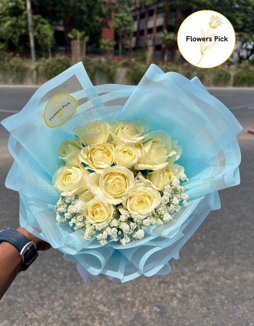 White Roses Bouquet