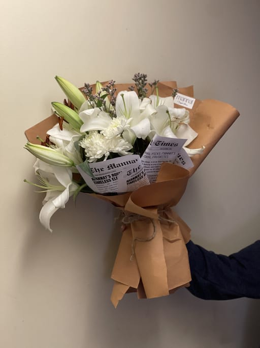 White Lily Bouquet 
