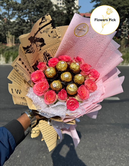Flowers & Chocolate Bouquet
