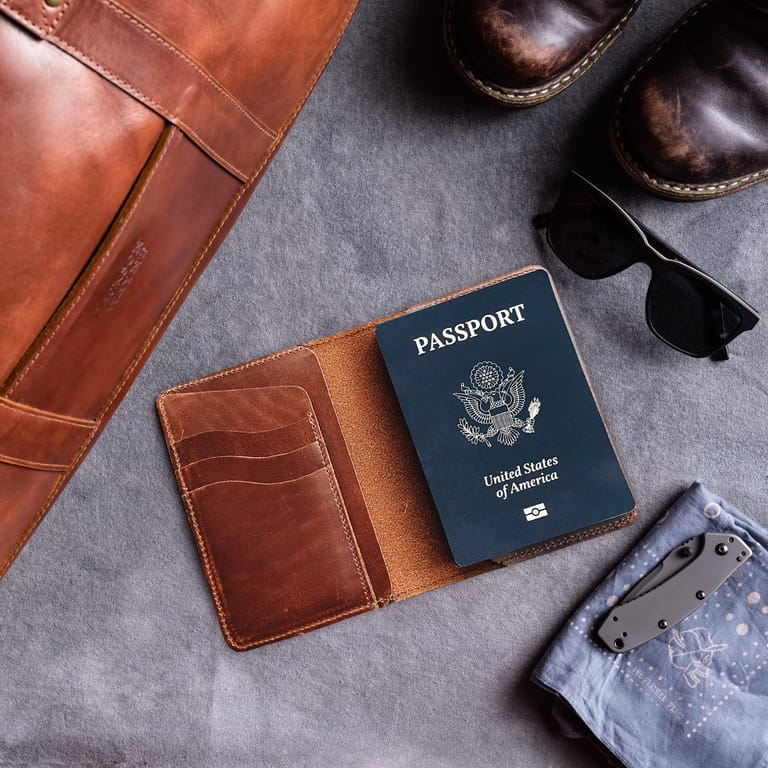 Engraved Passport Wallet - Image 1