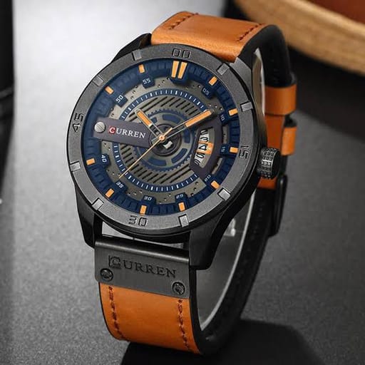 Brown & Blue Dial