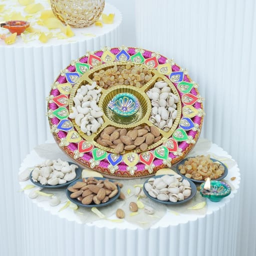Luxury Dry Fruit Thali Gift Hamper