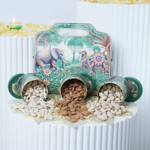 Royal Indian Dry Fruit Gift Set with Designer Box