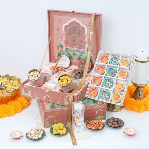 Premium Festive Box with Diya Set