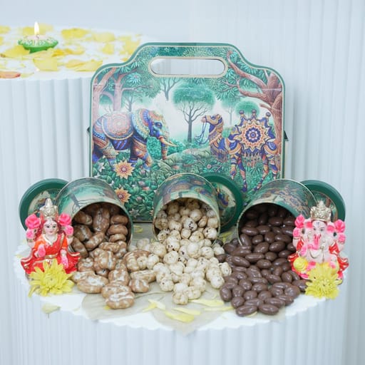 Diwali Gift Box with Lakshmi Ganesh