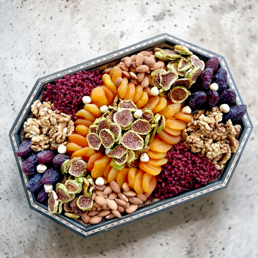 Wooden Tray Arabic Mix Dry Fruits 2KG
