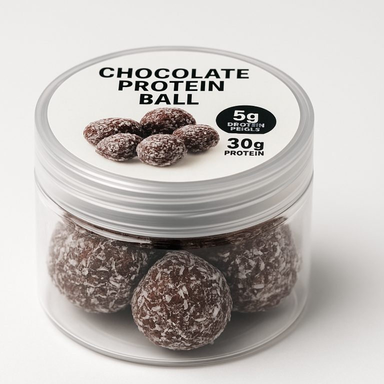 Gluten-Free Chocolate Protein Ball Jar - Image 1