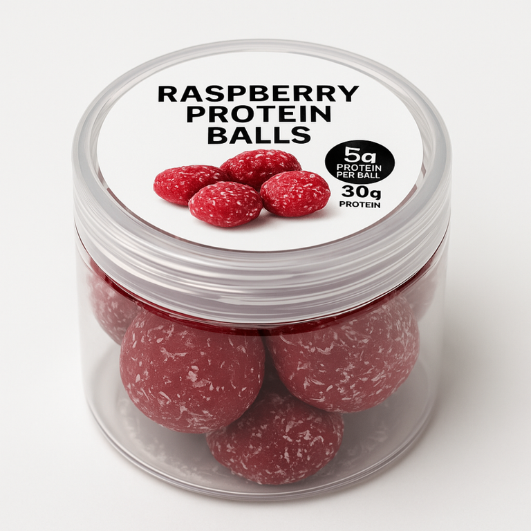 Gluten-Free Raspberry Protein Ball Jar - Image 1