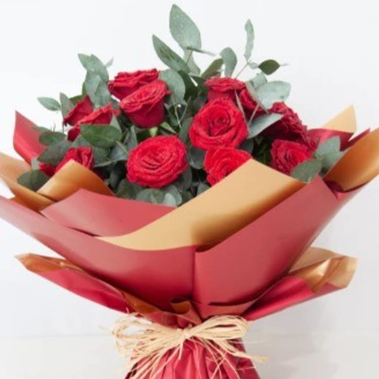 Classic Red Rose Bouquet - Image 2