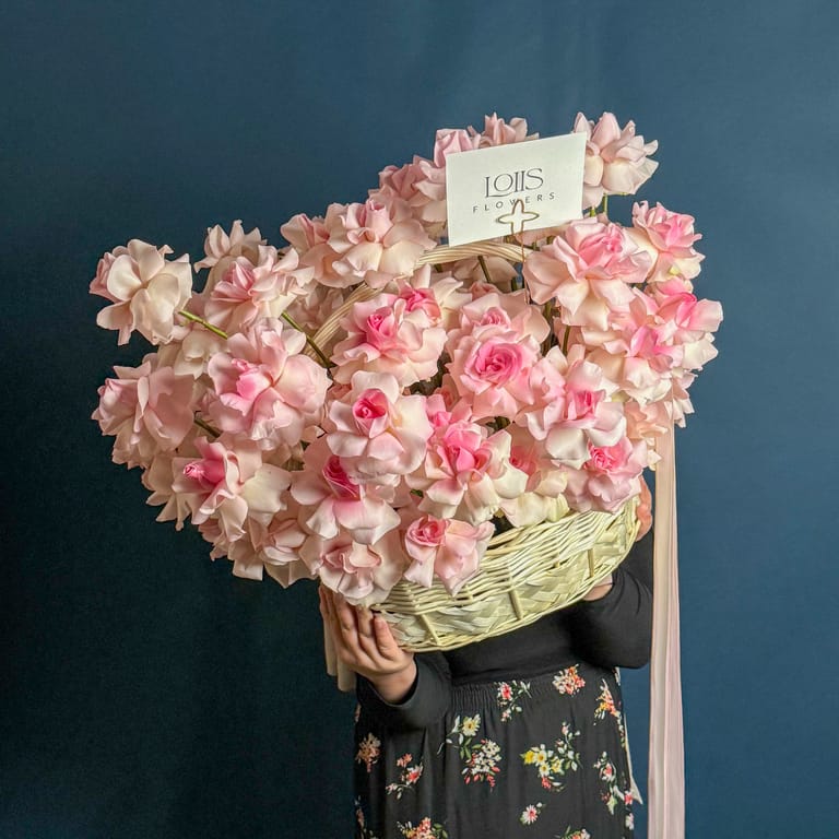 French Soft Pink Roses - Image 1