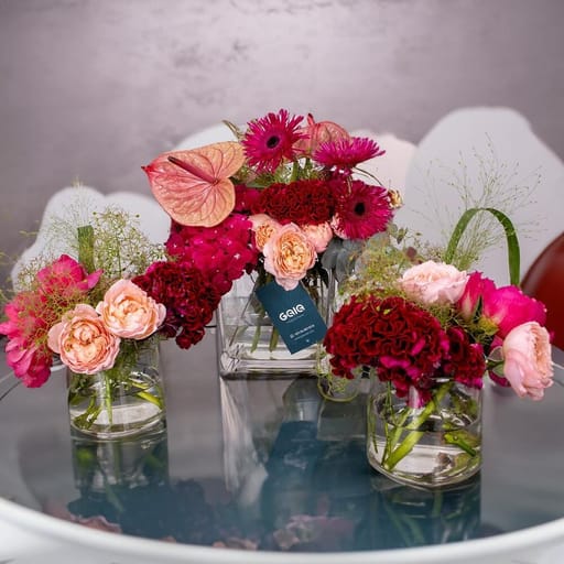3 Vase Flower Table Top
