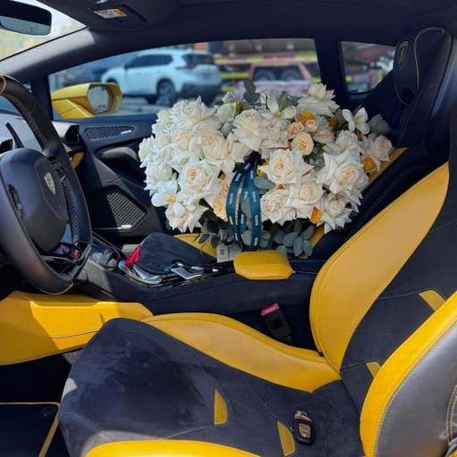Luxury Car Welcome Flower Bouquet