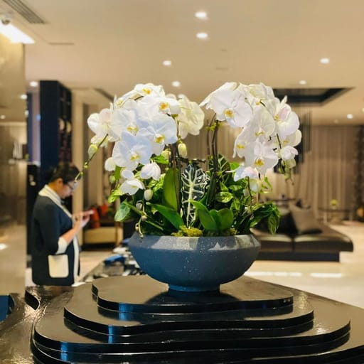 Rainforest Theme Orchid Flower Vase
