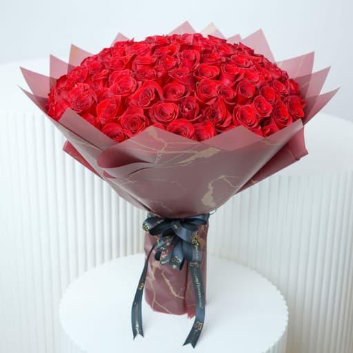 Love Memories 101 Red Roses