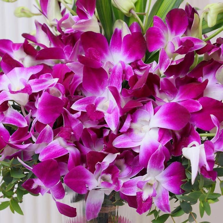 11 Purple Orchid in Vase - Image 2