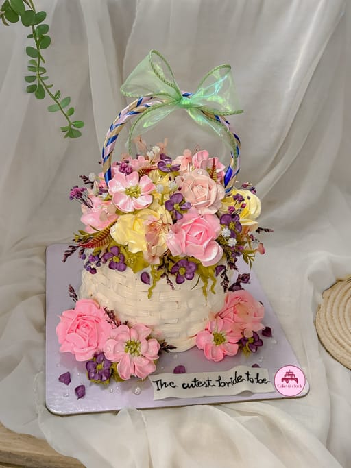 Basket theme Cake
