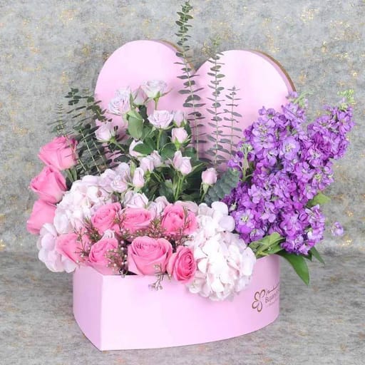 Pastel Heart Flower
