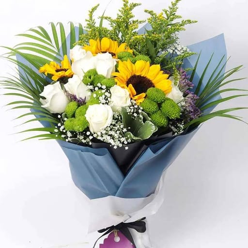 Charisma Sunflowers and Roses