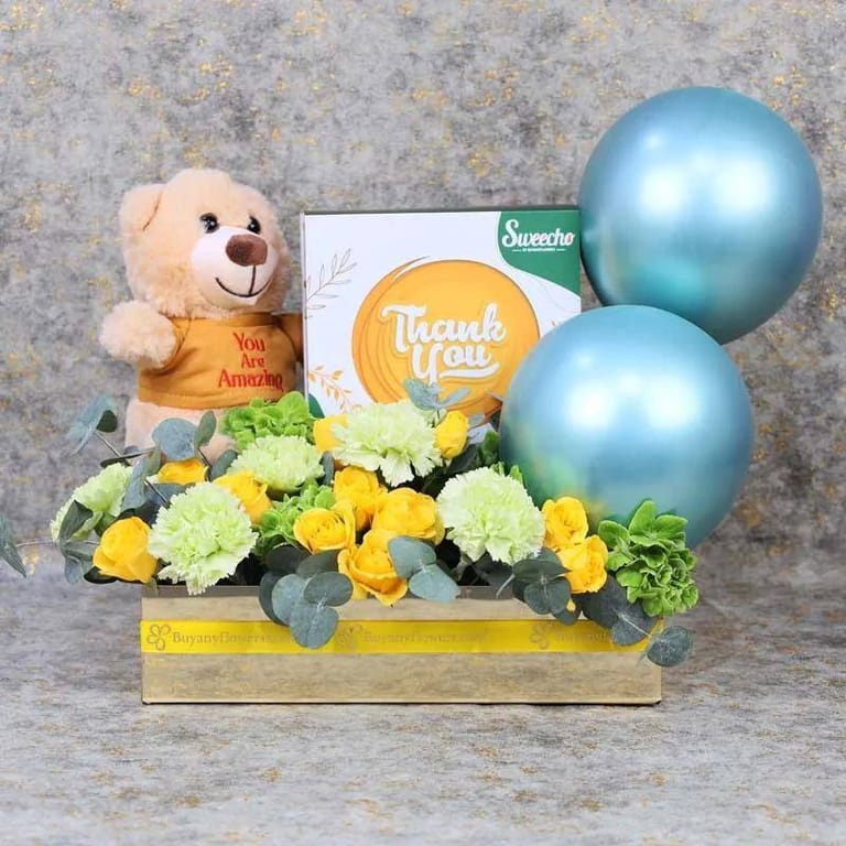 Thank You Flower Hamper - Image 2