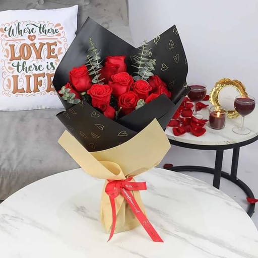Cute Love 11 Red Roses