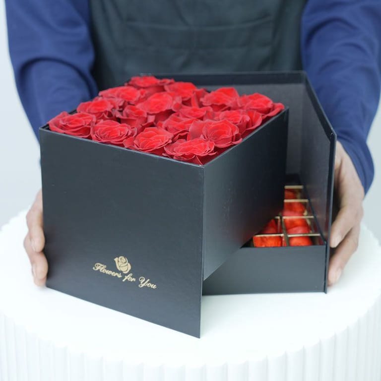 Affection Red Roses and Chocolate - Image 3