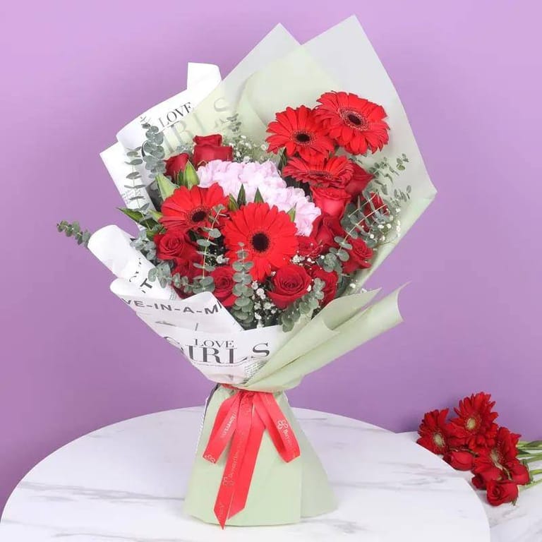 Expression of Red Flower Bouquet Express - Image 1