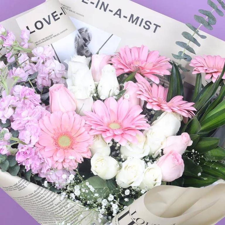 Pastel Gesture Flower - Image 1