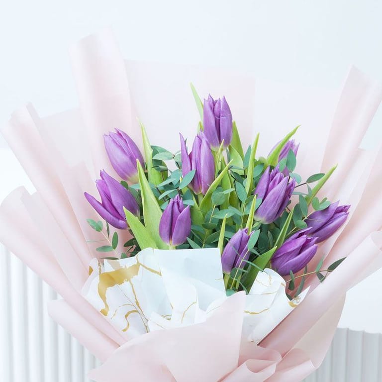 Mauve Beauty 11 Tulips - Image 2