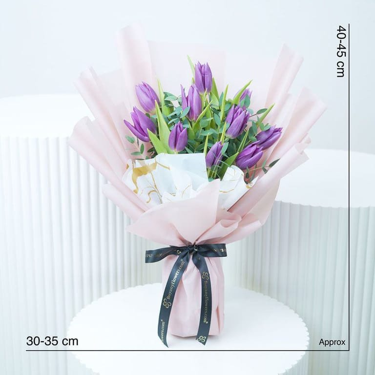 Mauve Beauty 11 Tulips - Image 3