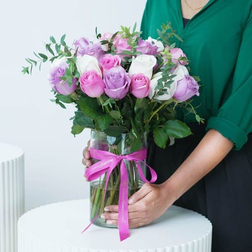 Grace 31 Roses in Vase