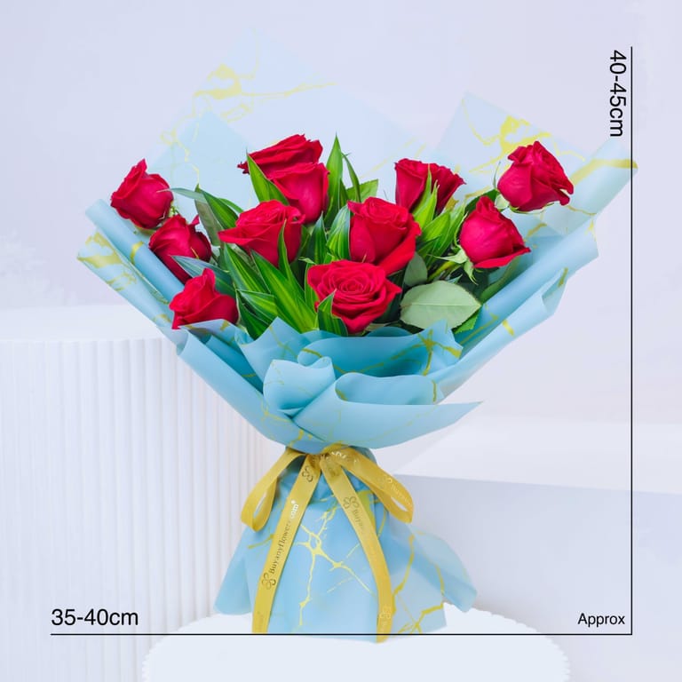Beauty 11 Red Roses - Image 3