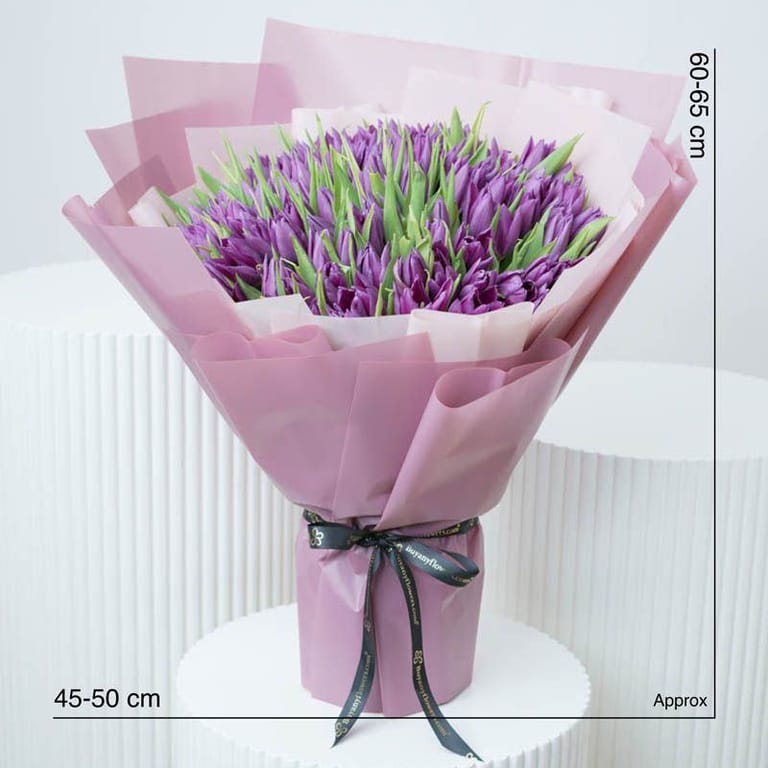 Purple Beauty 101 Tulips - Image 1