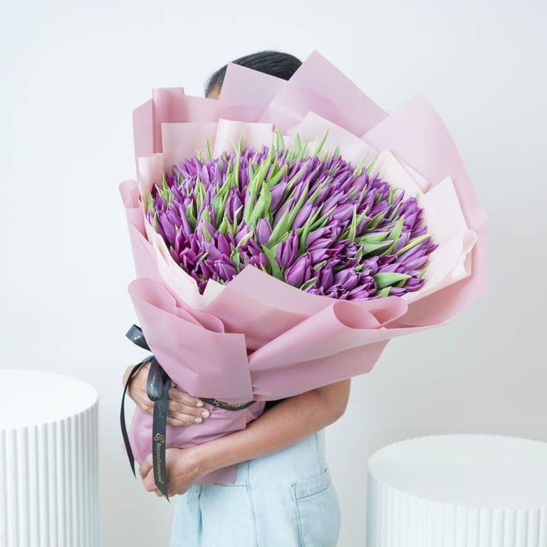 Purple Beauty 101 Tulips - Image 2