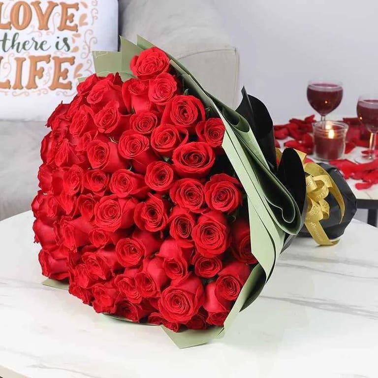 With Love 75 Red Roses - Image 3