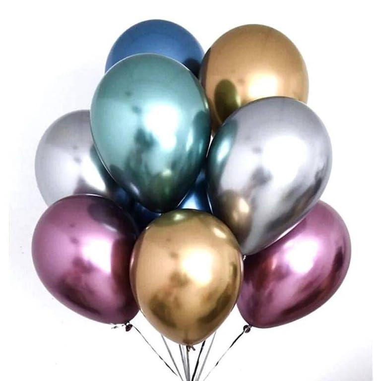 Assorted Chrome Balloons - Image 1